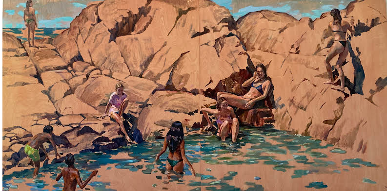 Bathers on Narungga Land (Dhilba Guuranda–Innes National Park)