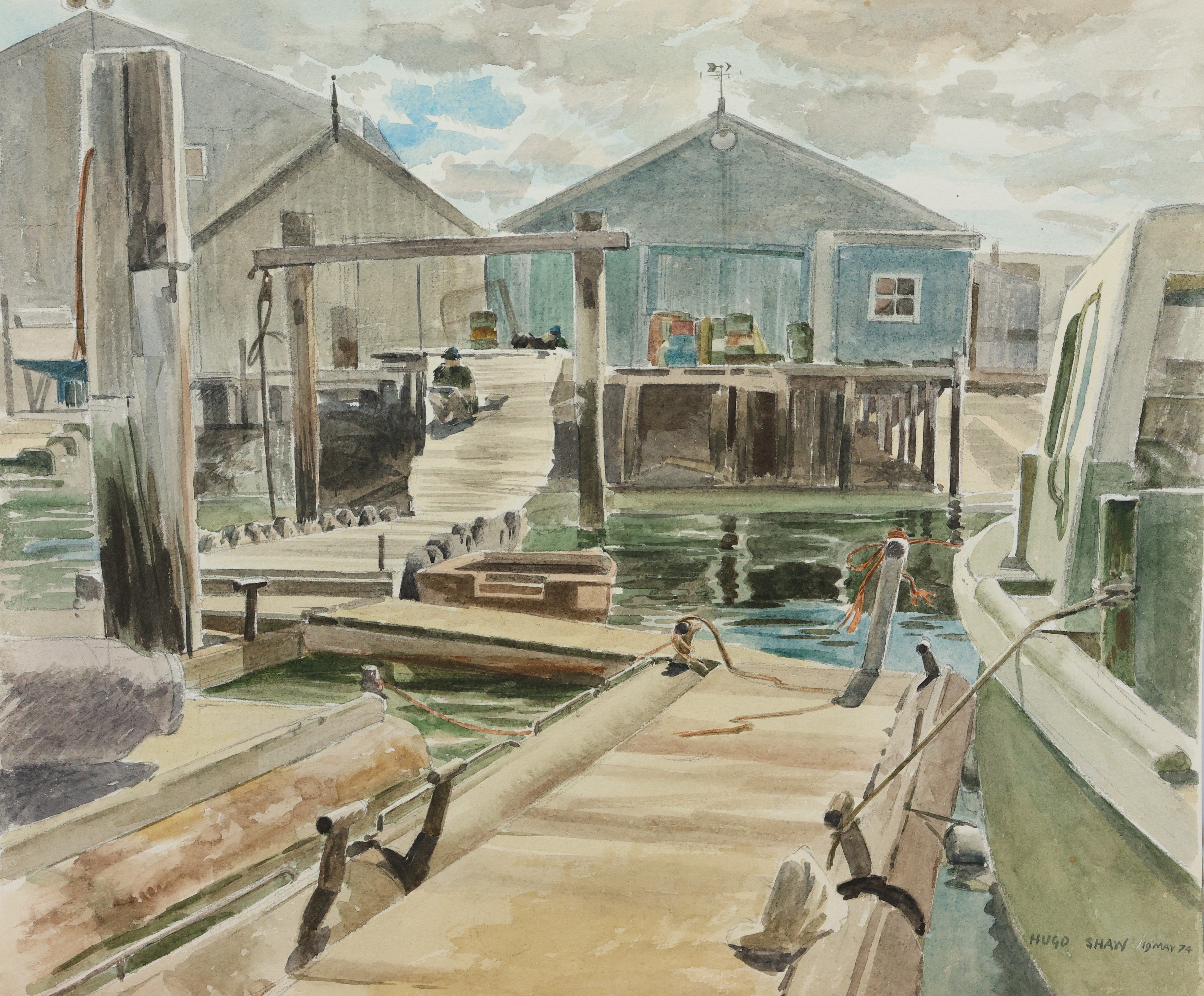 Port Adelaide Boat sheds - 1974