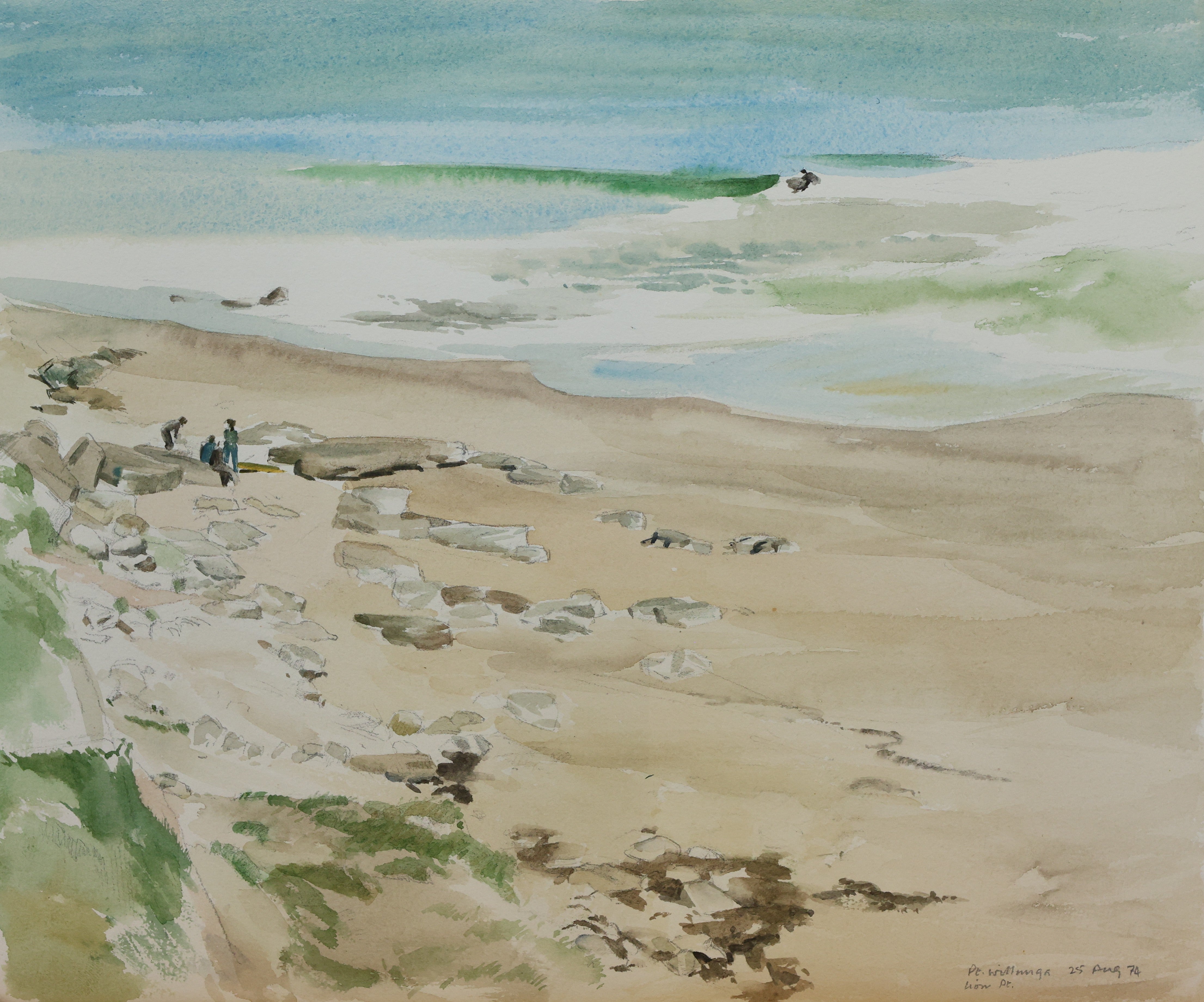 Port Willunga, surf at Lion Point - 1974