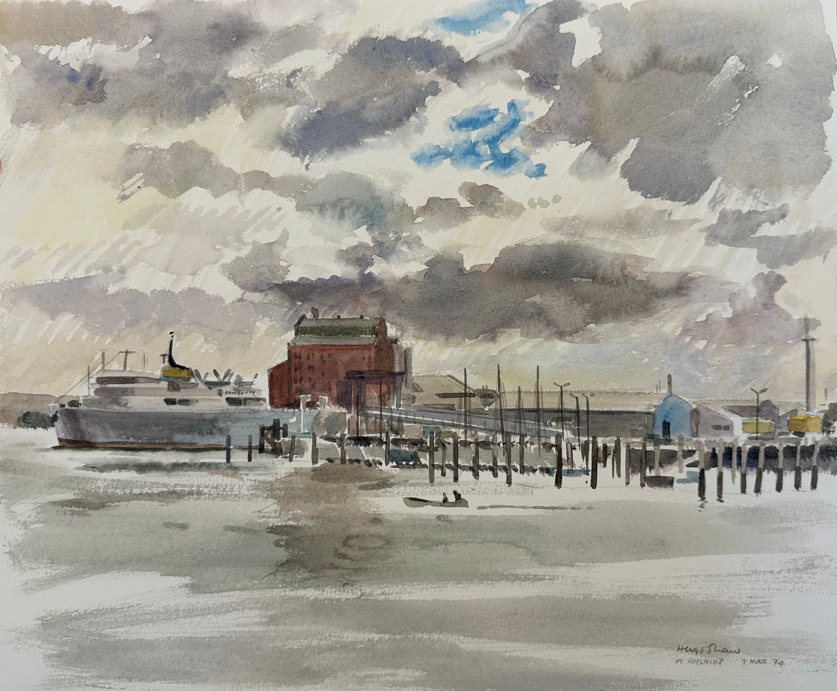 Pt Adelaide grey day - 1974