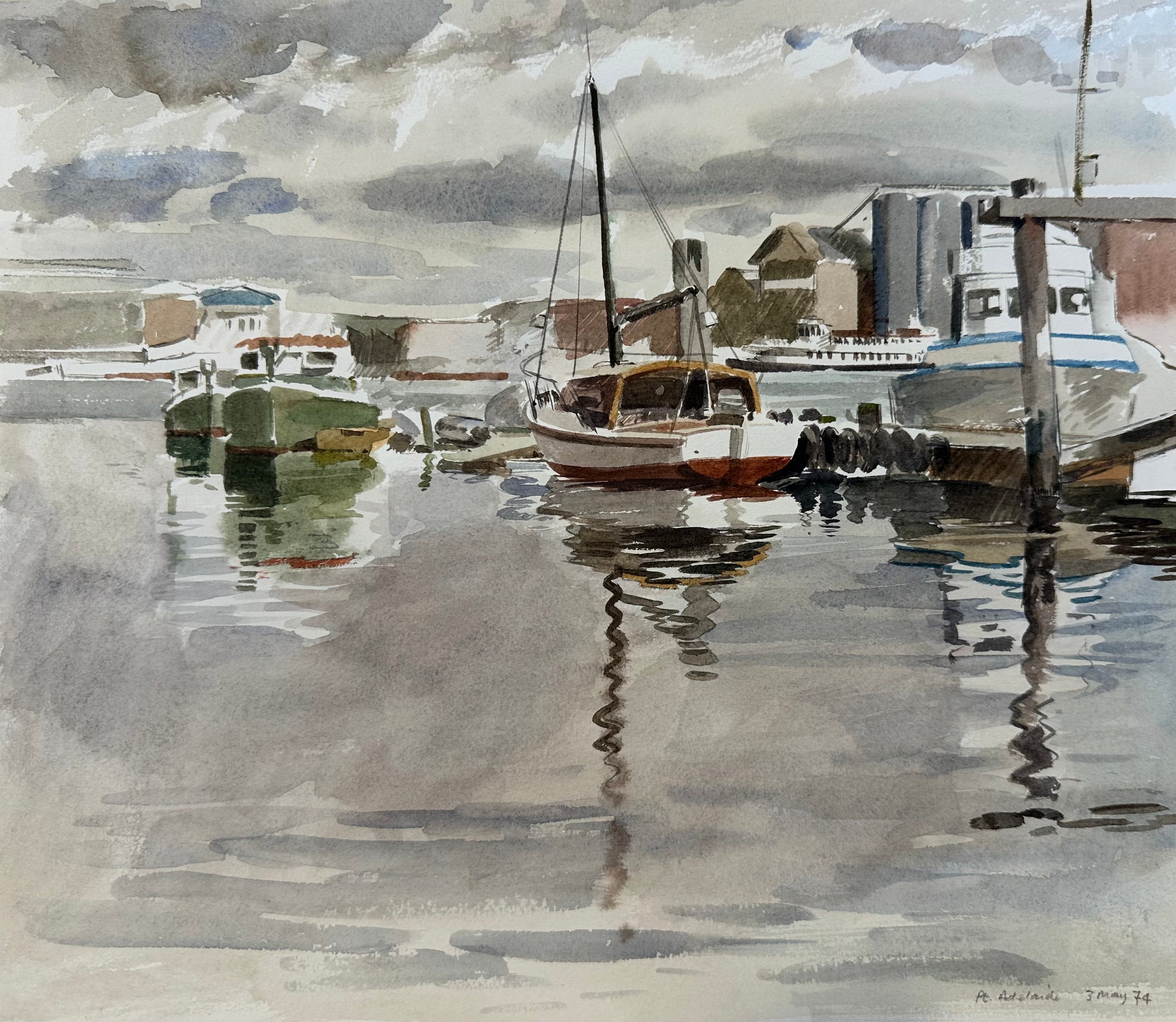 Pt Adelaide and reflections - 1974