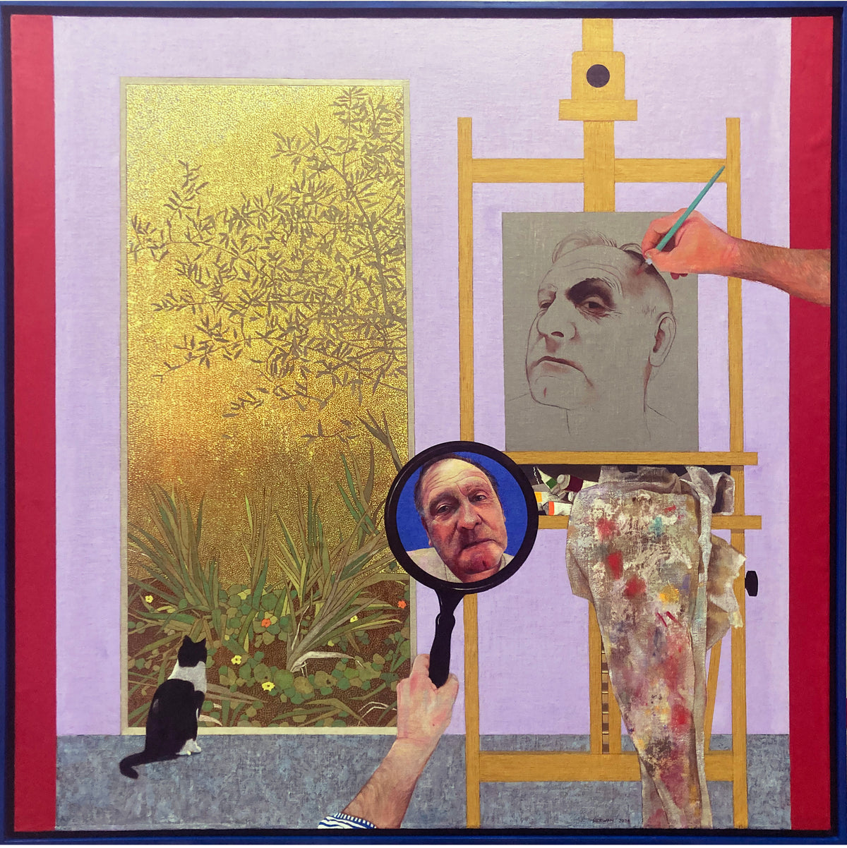 ‘Self Portrait in the Studio with Window View’ (2024)